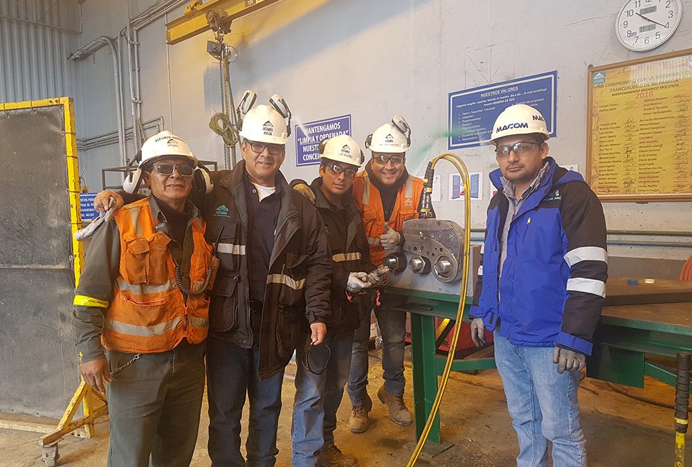 Capacitación de torque de pernos en Antamina